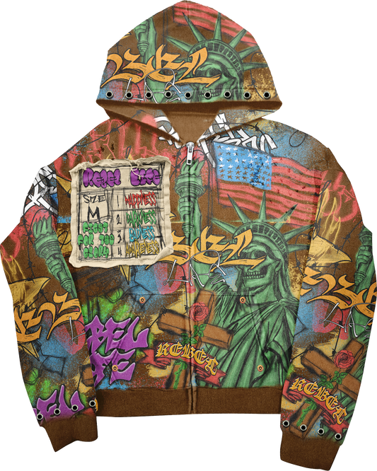 “Freedom Code” Graffiti Hoodie