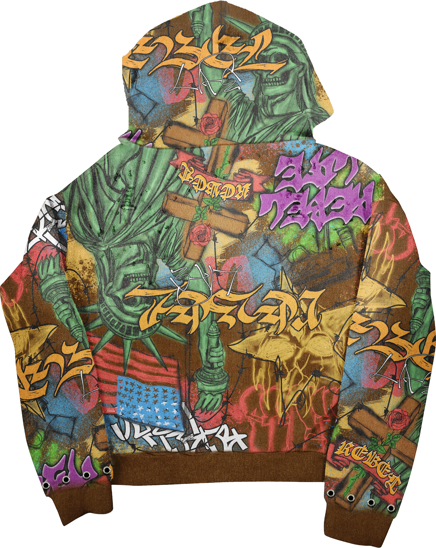 “Freedom Code” Graffiti Hoodie